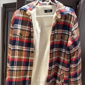 Warm Plaid Jacket with Soft Lining